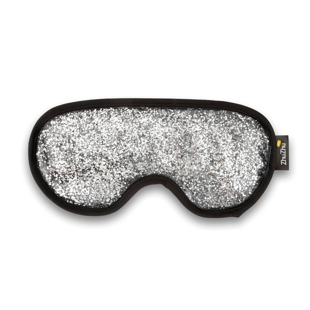 Zhu-Zhu Glitter Gel Hot & Cold Eye Mask - Silver