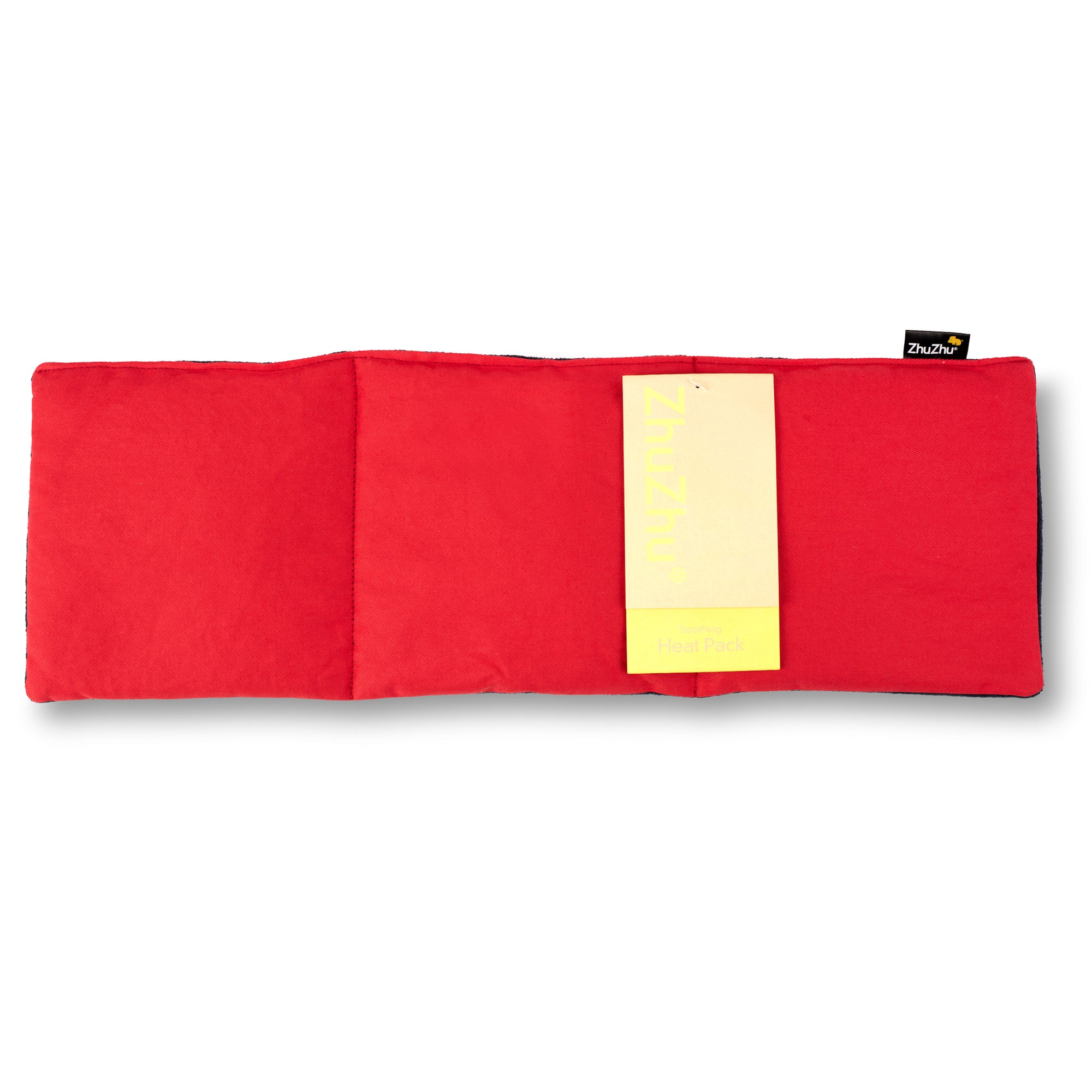 Zhu-Zhu Soothing Heat Pack - Navy Fleece & Red Twill Unscented Microwave Wheat Bag