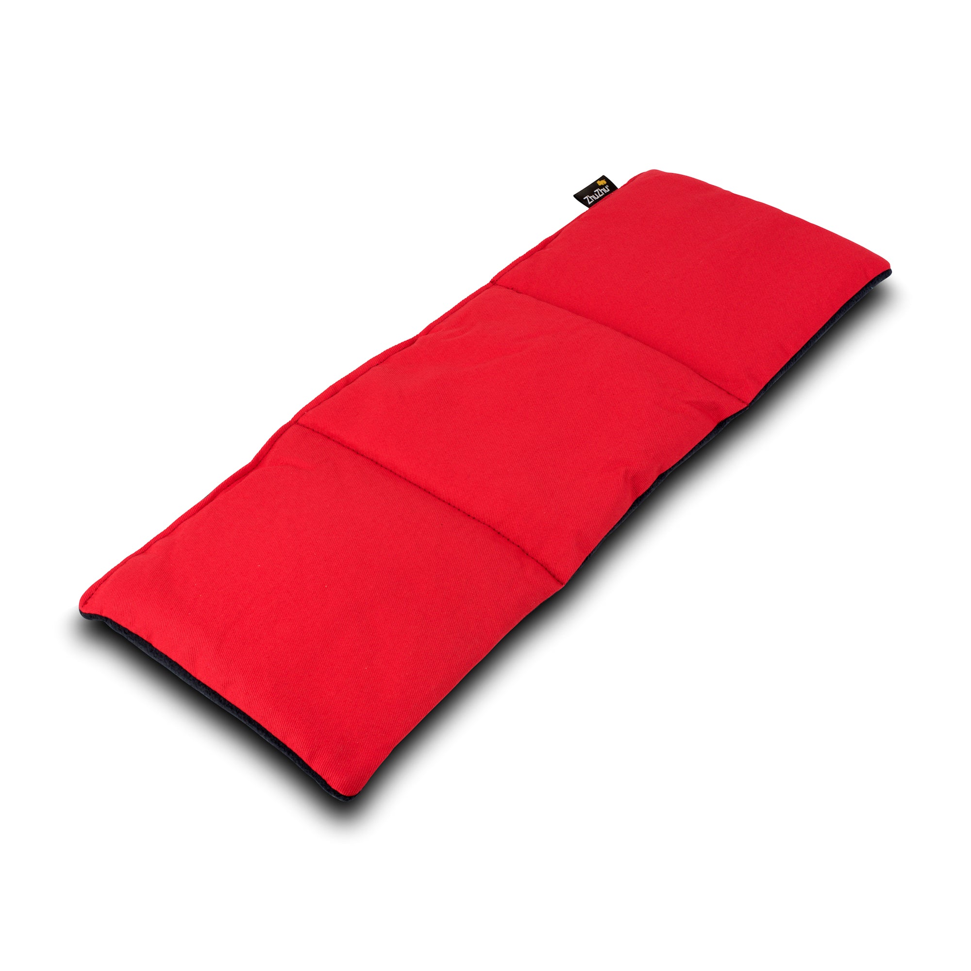 Zhu-Zhu Soothing Heat Pack - Navy Fleece & Red Twill Unscented Microwave Wheat Bag