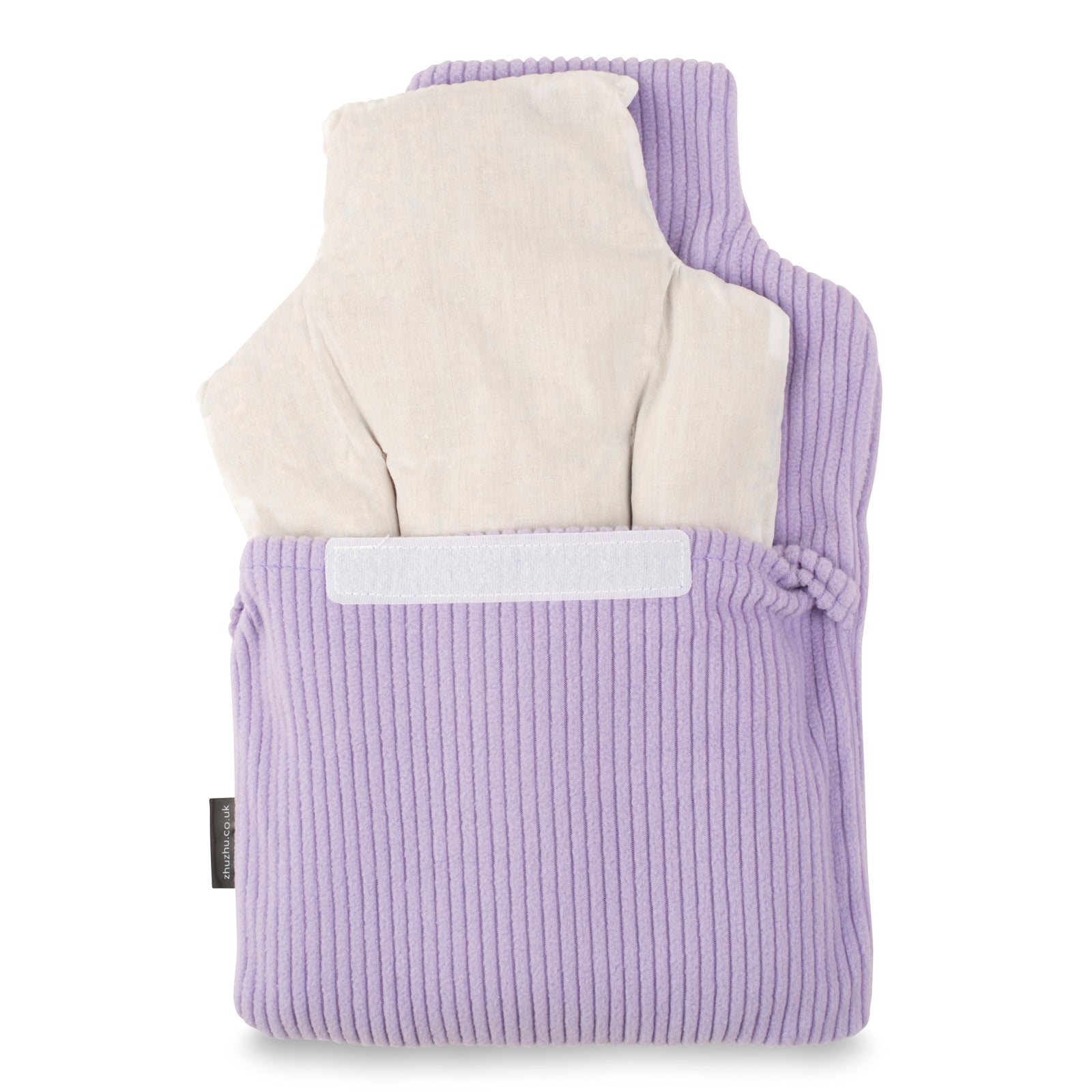 Zhu-Zhu Hot Bottle Body Warmer Microwavable Wheat Bag - Lilac Fleece