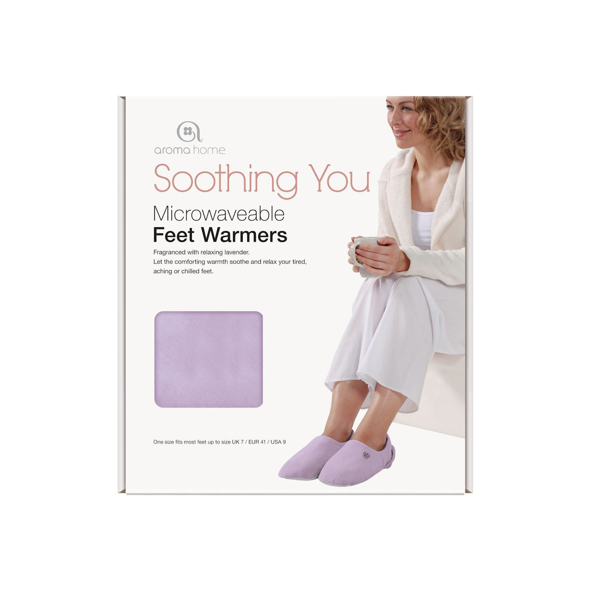 Aroma Home Soothing You Microwavable Feet Warmers - Blue