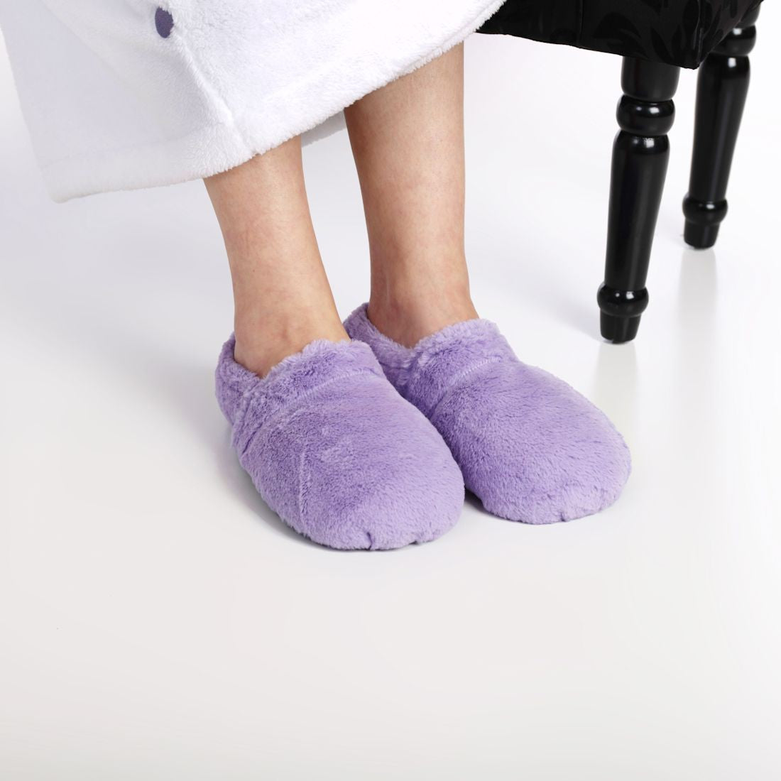 Zhu-Zhu Lilac Plush Microwavable Slippers