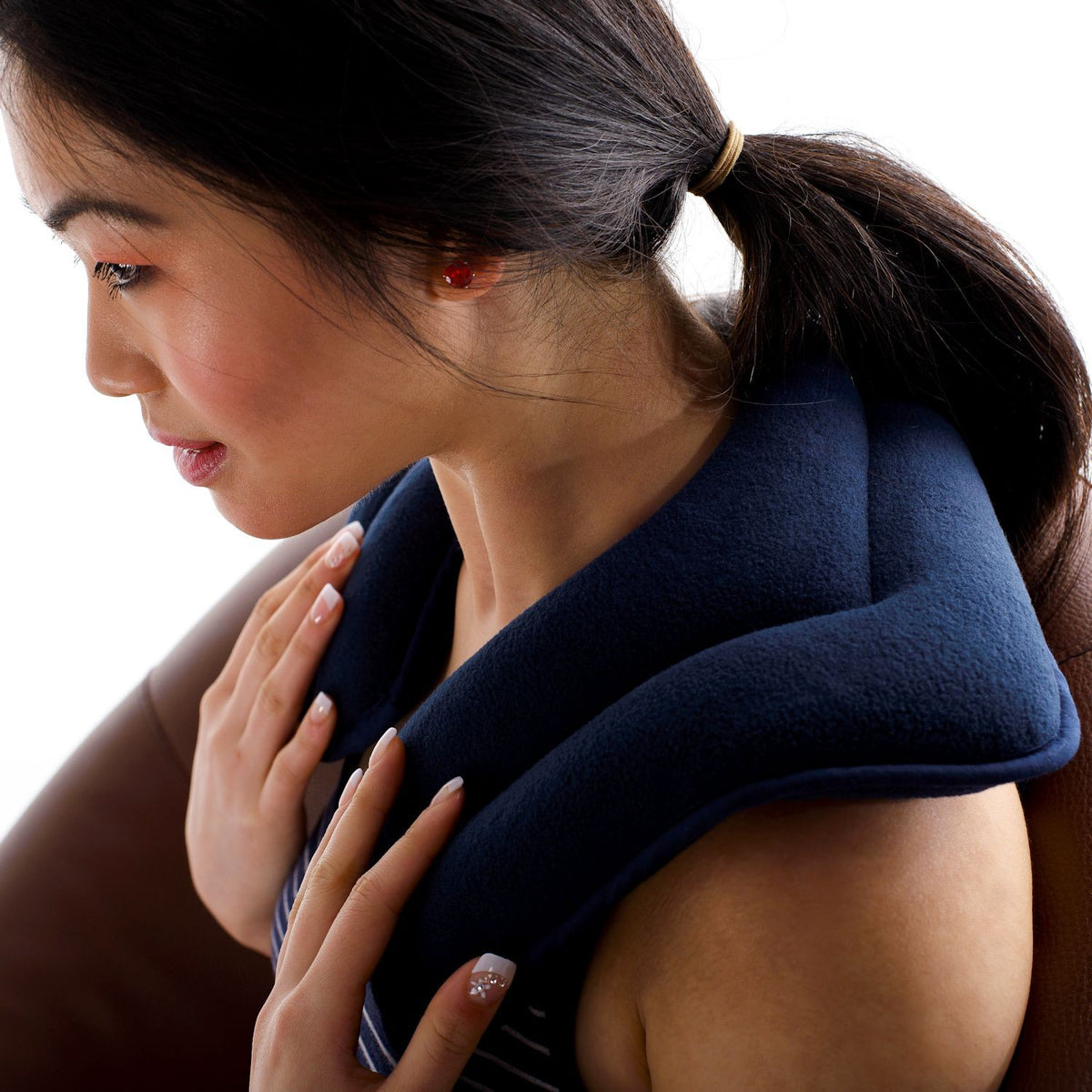 Zhu-Zhu Neck & Shoulder Heat Pad - Navy Fleece