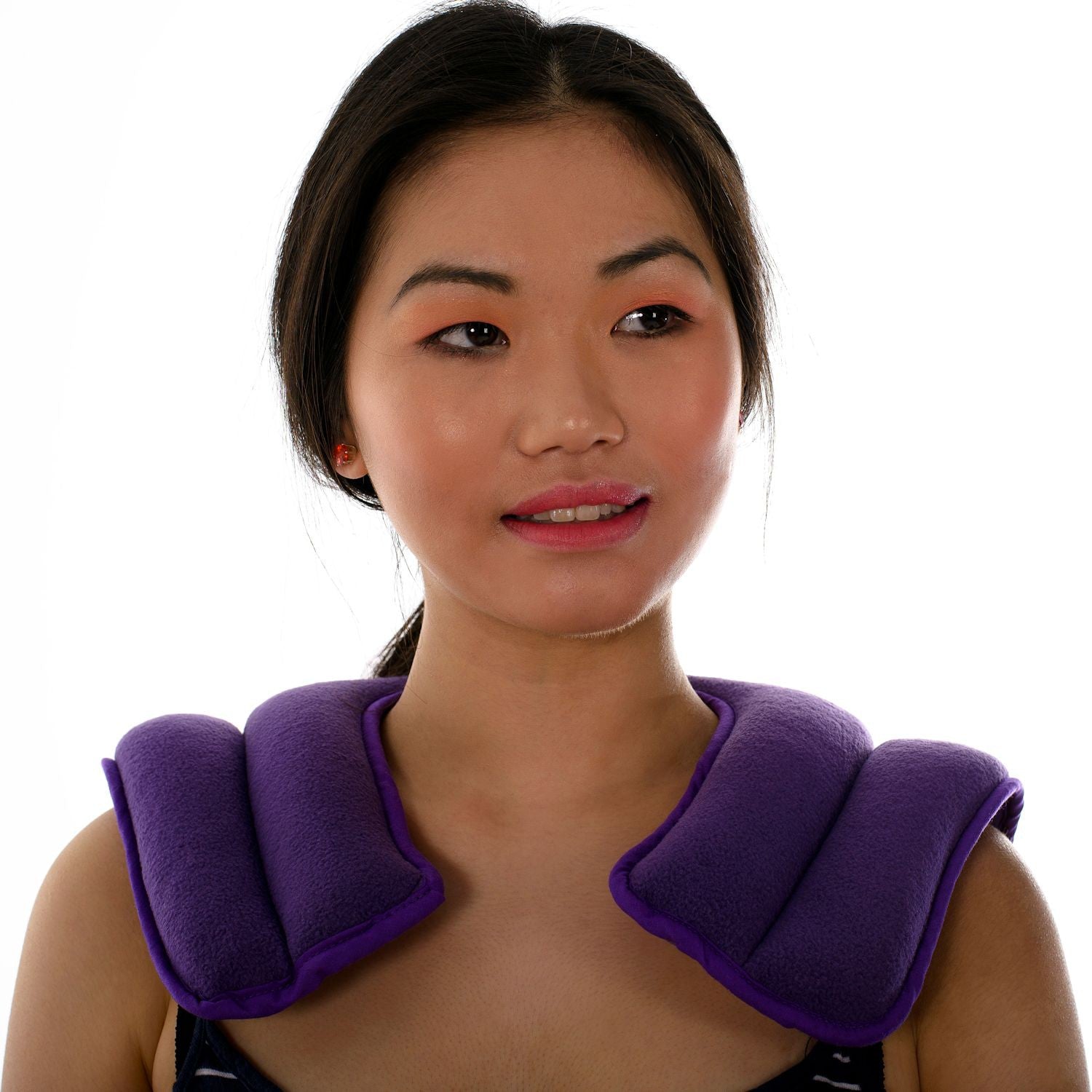 Zhu-Zhu Neck & Shoulder Heat Pad - Purple Fleece