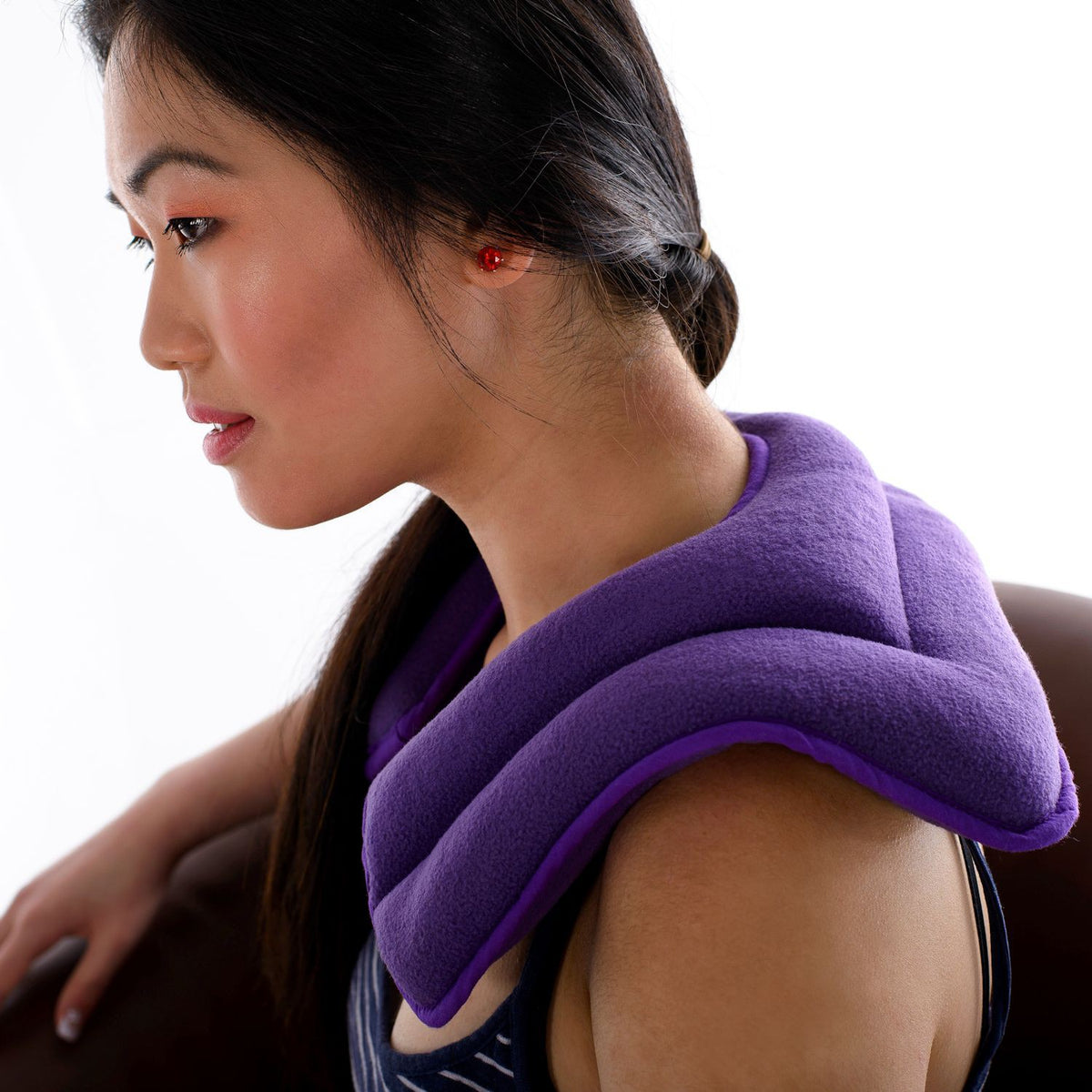 Zhu-Zhu Neck & Shoulder Heat Pad - Purple Fleece