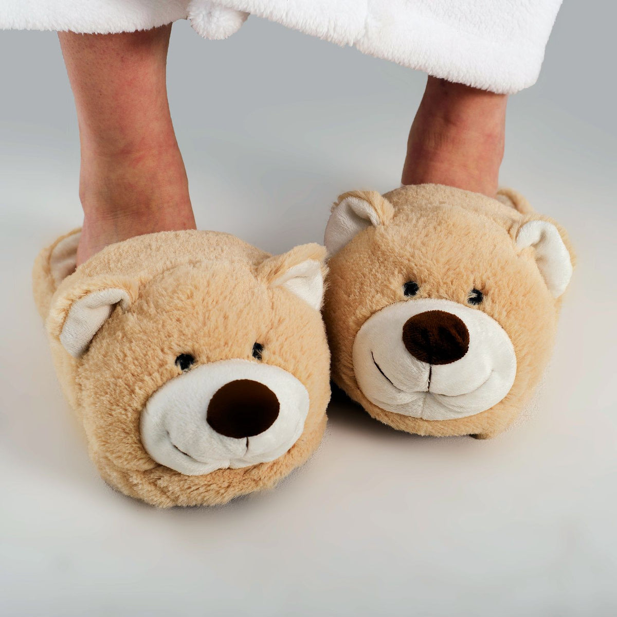 Zhu-Zhu Plush Animal Slippers - Bear