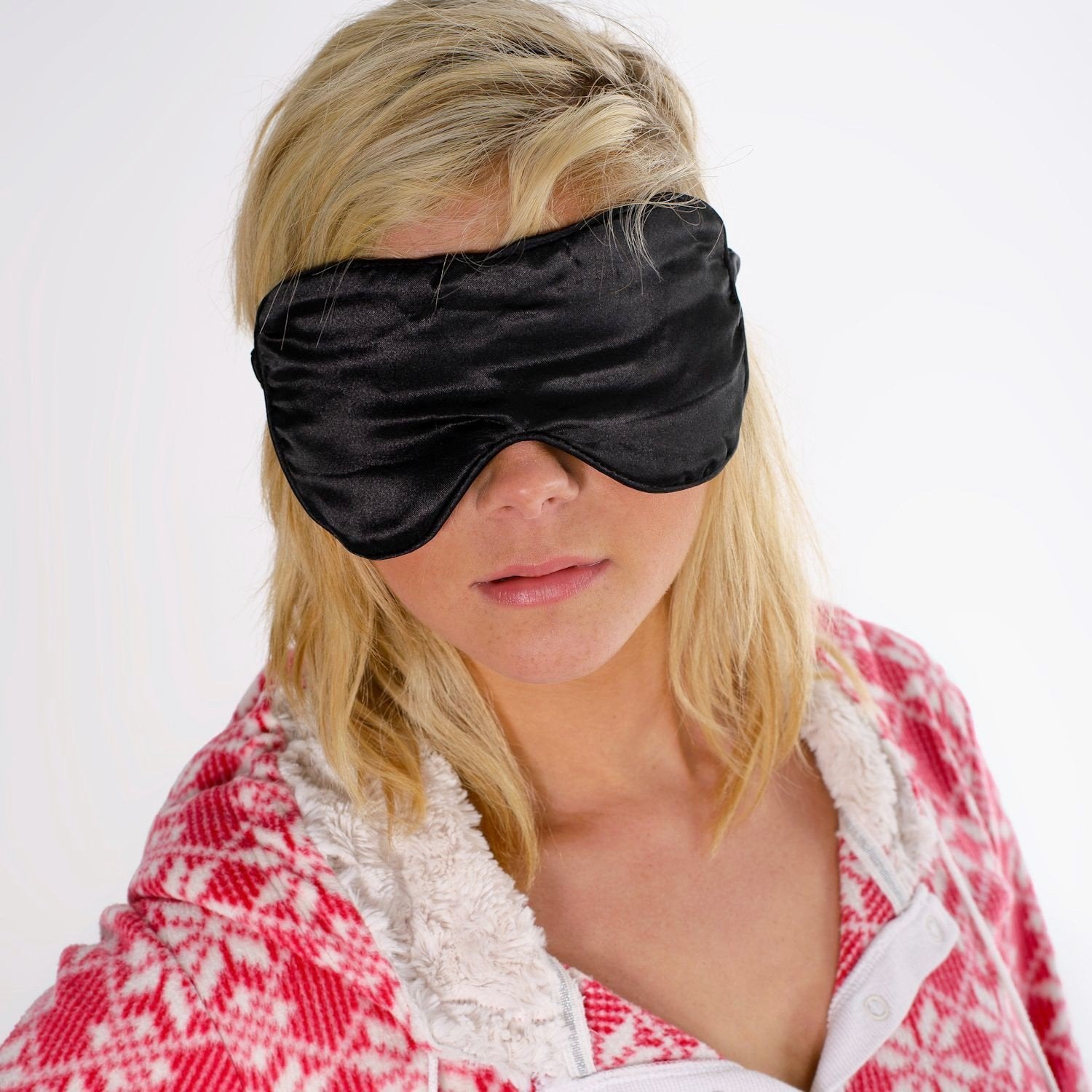 Zhu-Zhu Silk Lavender Eye Mask - Black