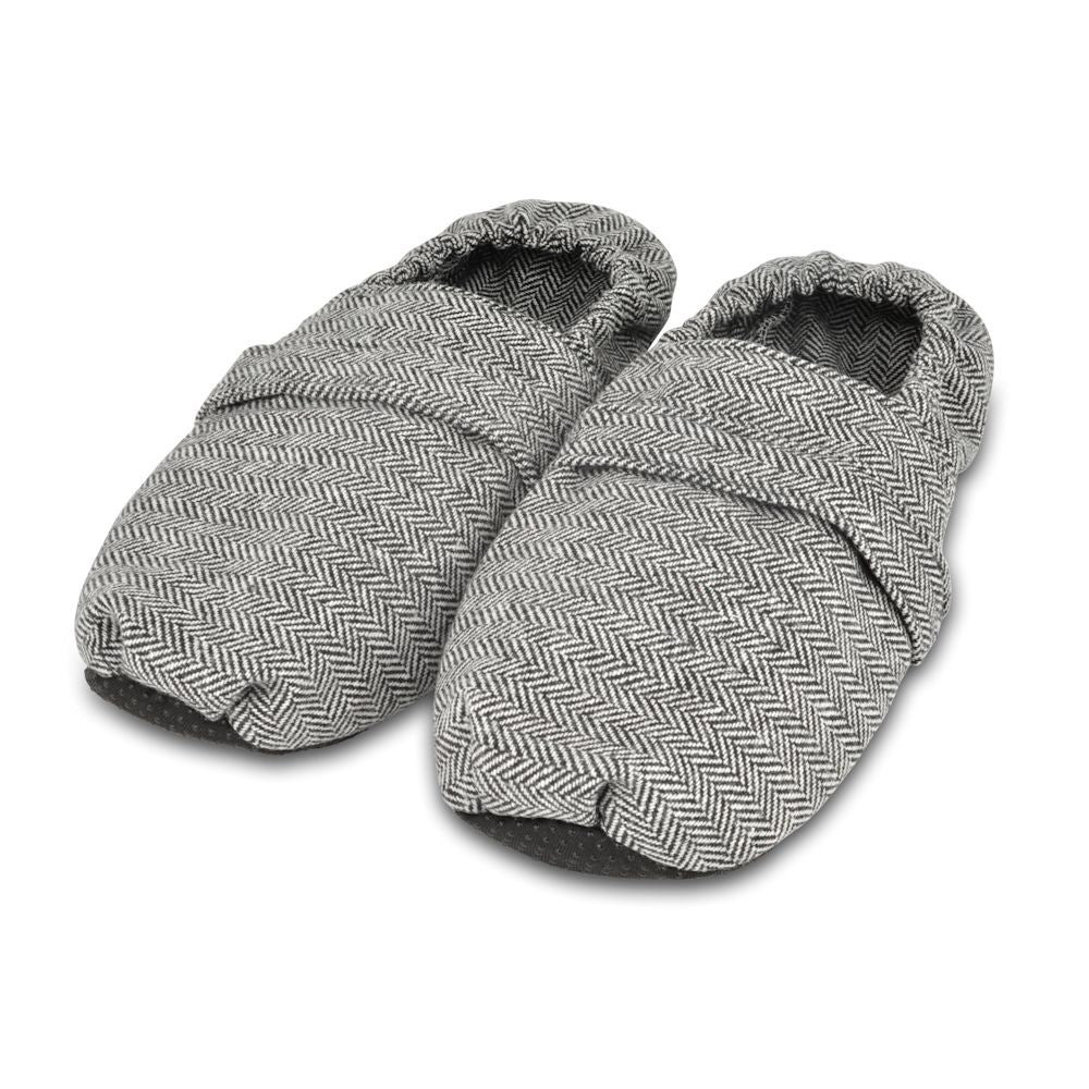Zhu-Zhu Microwavable Slippers Herringbone Unscented Feet Warmers