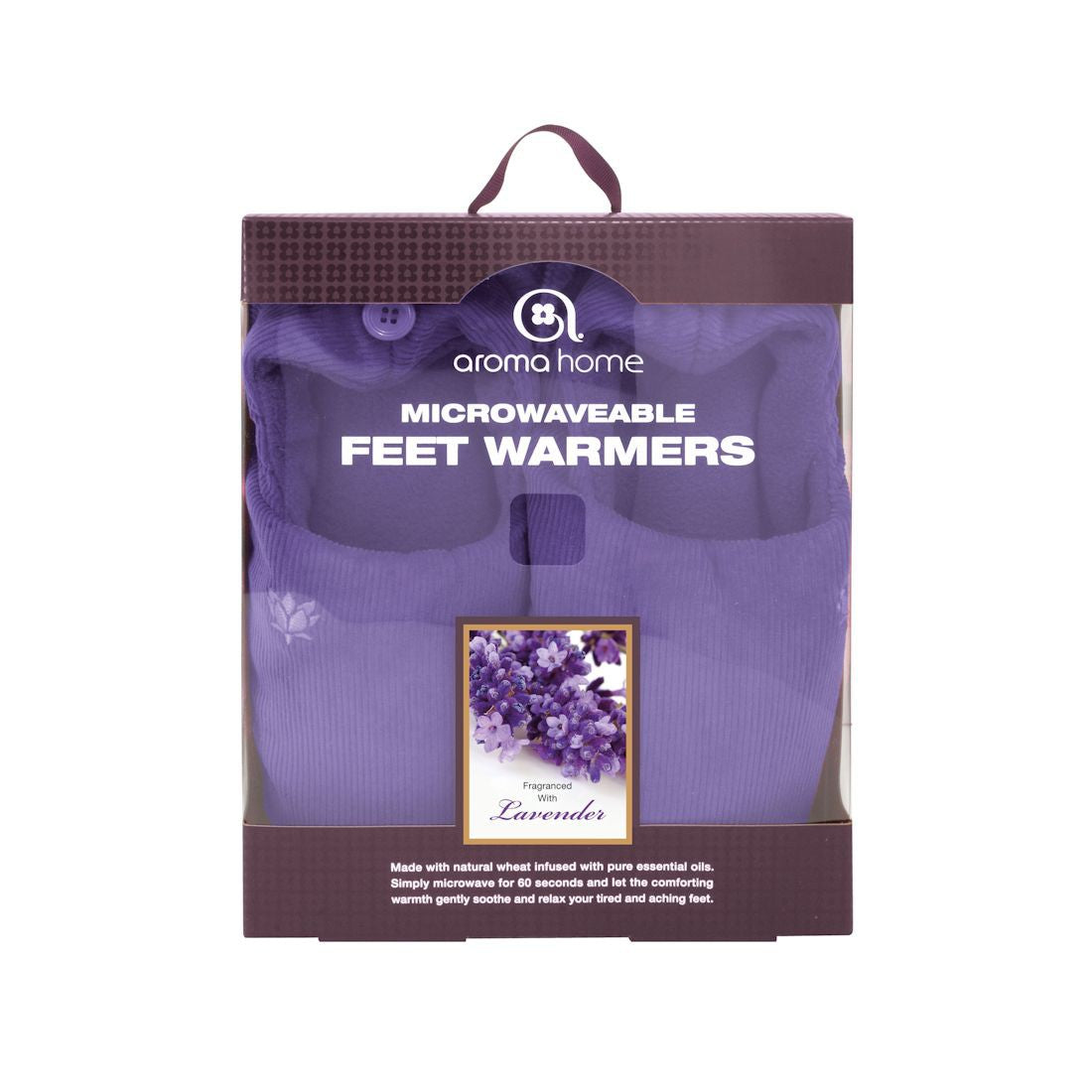 Aroma Home Microwavable Feet Warmers - Lavender