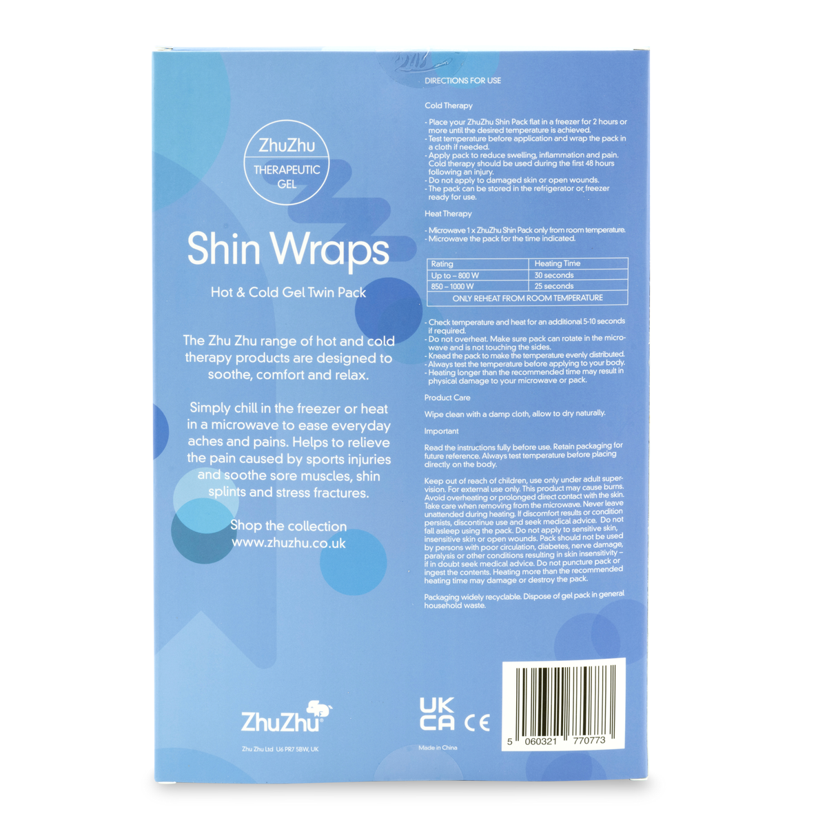 Zhu Zhu Shin Wraps Hot & Cold Gel Twin Pack
