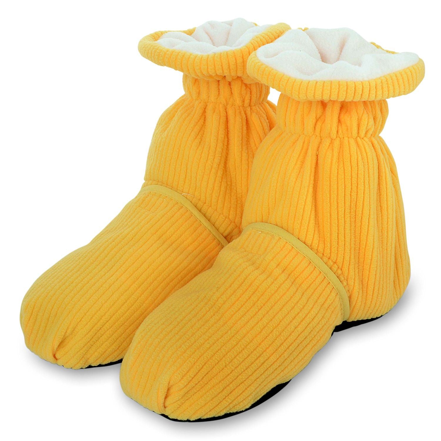 Zhu-Zhu Cozy Toes Microwavable Feet Warmers - Yellow Slipper Boots