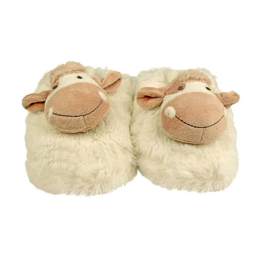 Zhu-Zhu Furry Animal Slippers - Cow