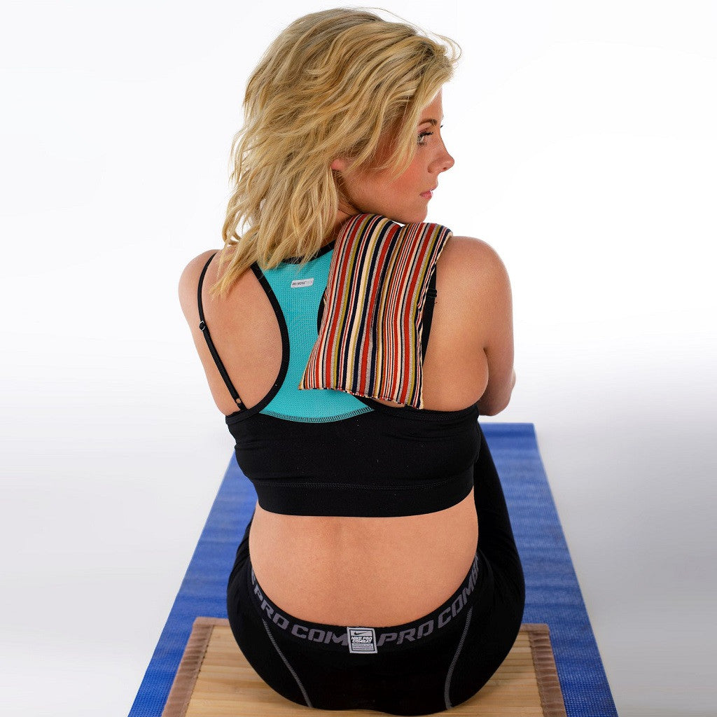 Zhu-Zhu Lavender Body Wrap Microwave Wheat Bag - Striped Cotton